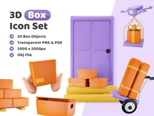 Box 3D Illustration Pack