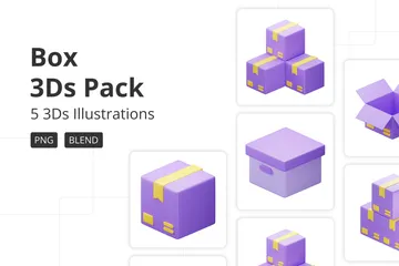 Box 3D Icon Pack