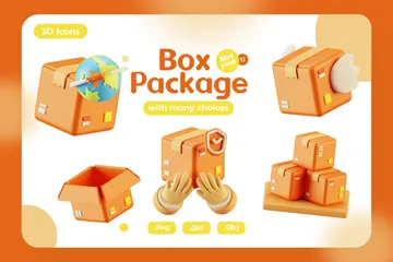 Box-Paket 3D Icon Pack