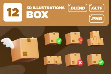 Box Ver. 01 3D Icon Pack