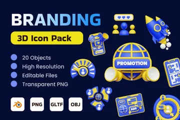 Branding 3D Icon Pack