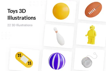 Brinquedos Pacote de Illustration 3D