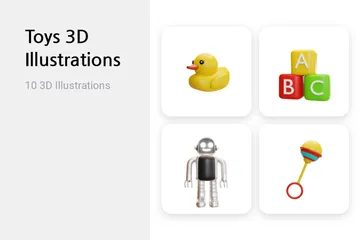 Brinquedos Pacote de Illustration 3D