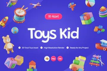 Brinquedos Criança Pacote de Icon 3D