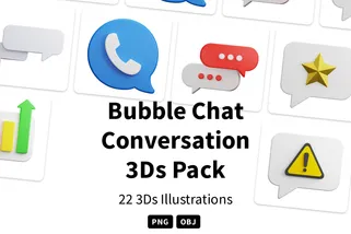 Bubble Chat Conversation