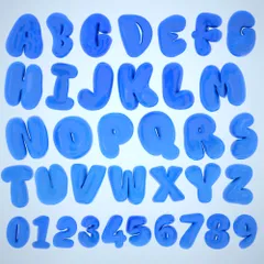 Bubble Fonts 3D Icon Pack