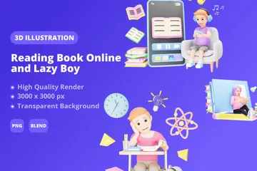 Buch online lesen und Lay Boy 3D Illustration Pack