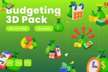 Budgeting 3D Icon Pack