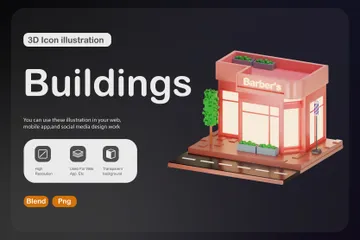 Building 3D Illustration Pack