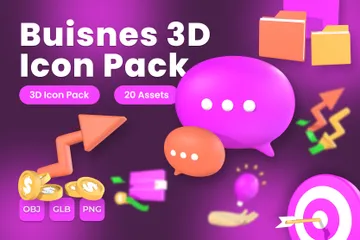 Buisness 3D Icon Pack