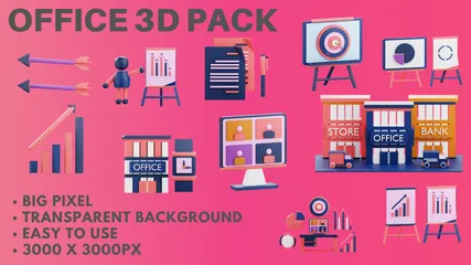 Bureau Pack 3D Icon