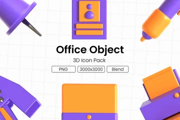 Büro 3D Icon Pack