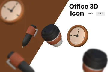 Büro 3D Icon Pack