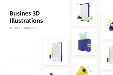 Busines 3D Illustration Pack