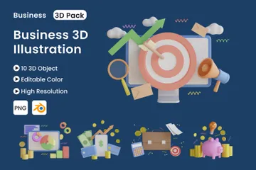 Business 3D Illustration Pack