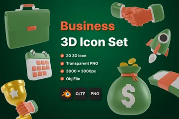 Business 3D Icon Pack