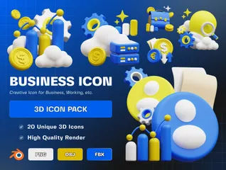 Business 3D Icon Pack