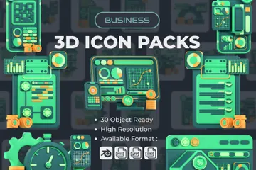 Business 3D Icon Pack