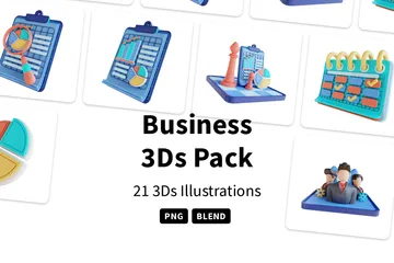 Business 3D Icon Pack