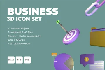 Business 3D Icon Pack