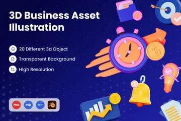 Business 3D Icon Pack