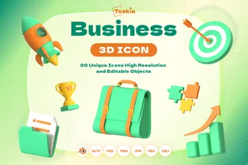 Business 3D Icon Pack