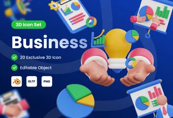 Business 3D Icon Pack