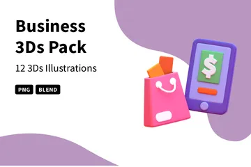 Business 3D Icon Pack