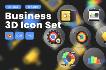 Business 3D Icon Pack