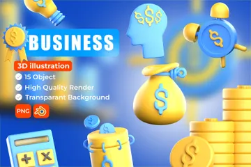 Business 3D Icon Pack