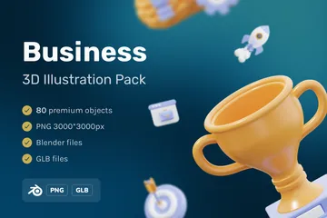 Business 3D Icon Pack