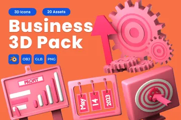 Business 3D Icon Pack