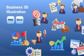 Business 3D Icon Pack