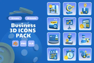 Business 3D Icon Pack