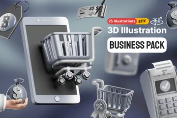 Business 3D Icon Pack