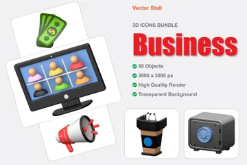 Business 3D Icon Pack