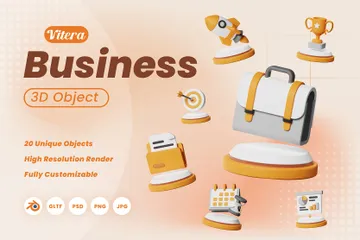 Business 3D Icon Pack