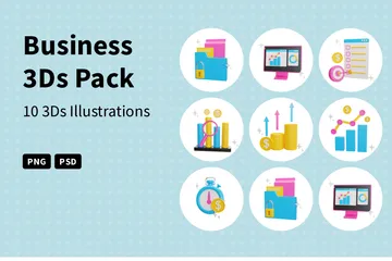 Business 3D Icon Pack