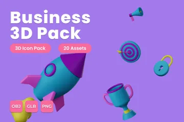 Business 3D Icon Pack