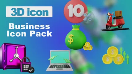 Business 3D Icon Pack