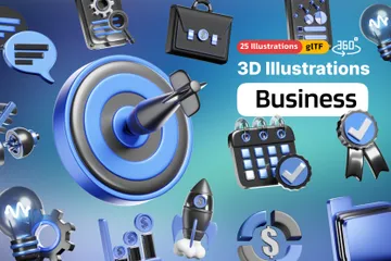 Business 3D Icon Pack