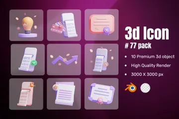 Business 3D Icon Pack