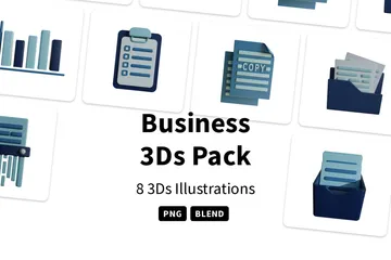 Business 3D Icon Pack