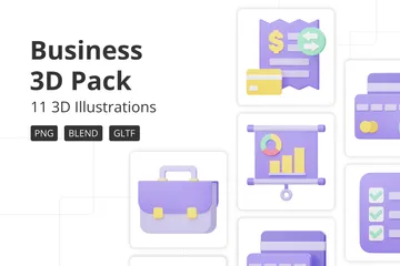 Business 3D Icon Pack