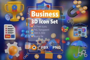 Business 3D Icon Pack