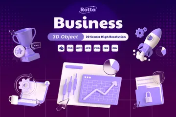 Business 3D Icon Pack