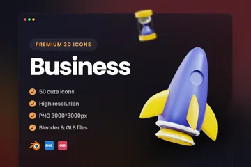 Business 3D Icon Pack