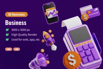 Business 3D Icon Pack