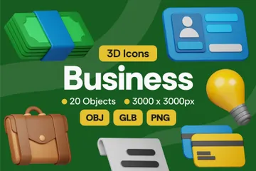 Business 3D Icon Pack