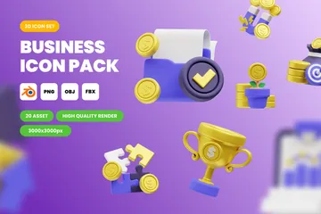 Business 3D Icon Pack